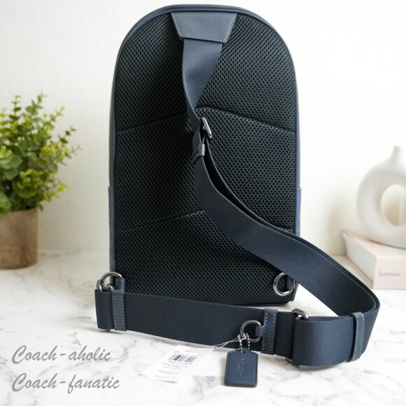 NWT Coach CBI92 West Pack In Blocked Signature Canvas Denim/Light Denim - Picture 6 of 8